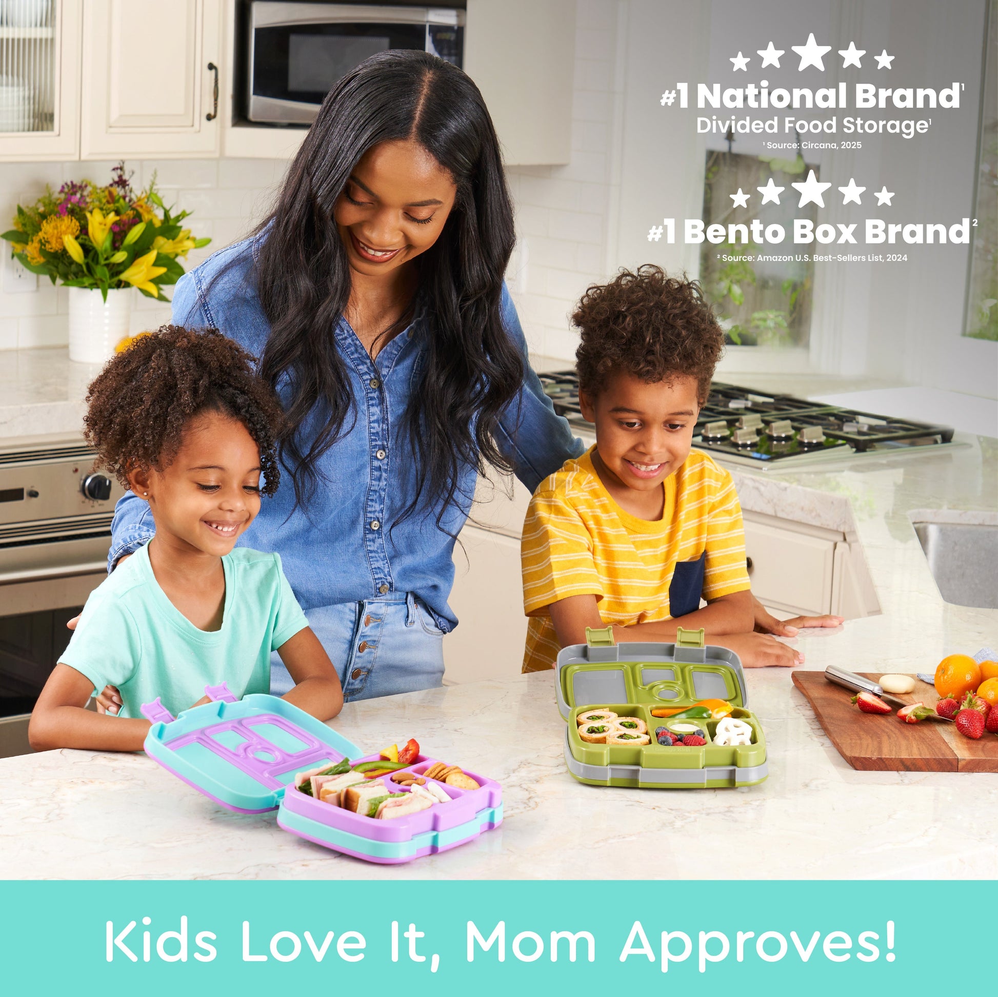 Bentgo® Kids Prints Lunch Box (2-Pack) - Mermaid Scales | Kids Love It, Mom Approves!
