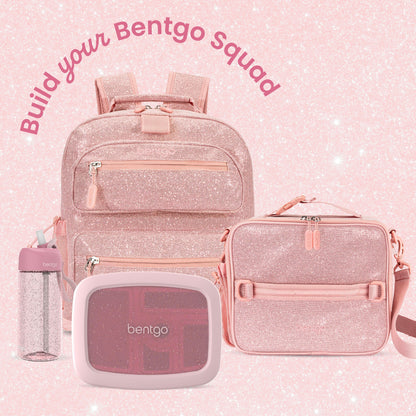 Bentgo Kids Prints Backpack - Petal Pink Glitter | Build Your Bentgo Squad