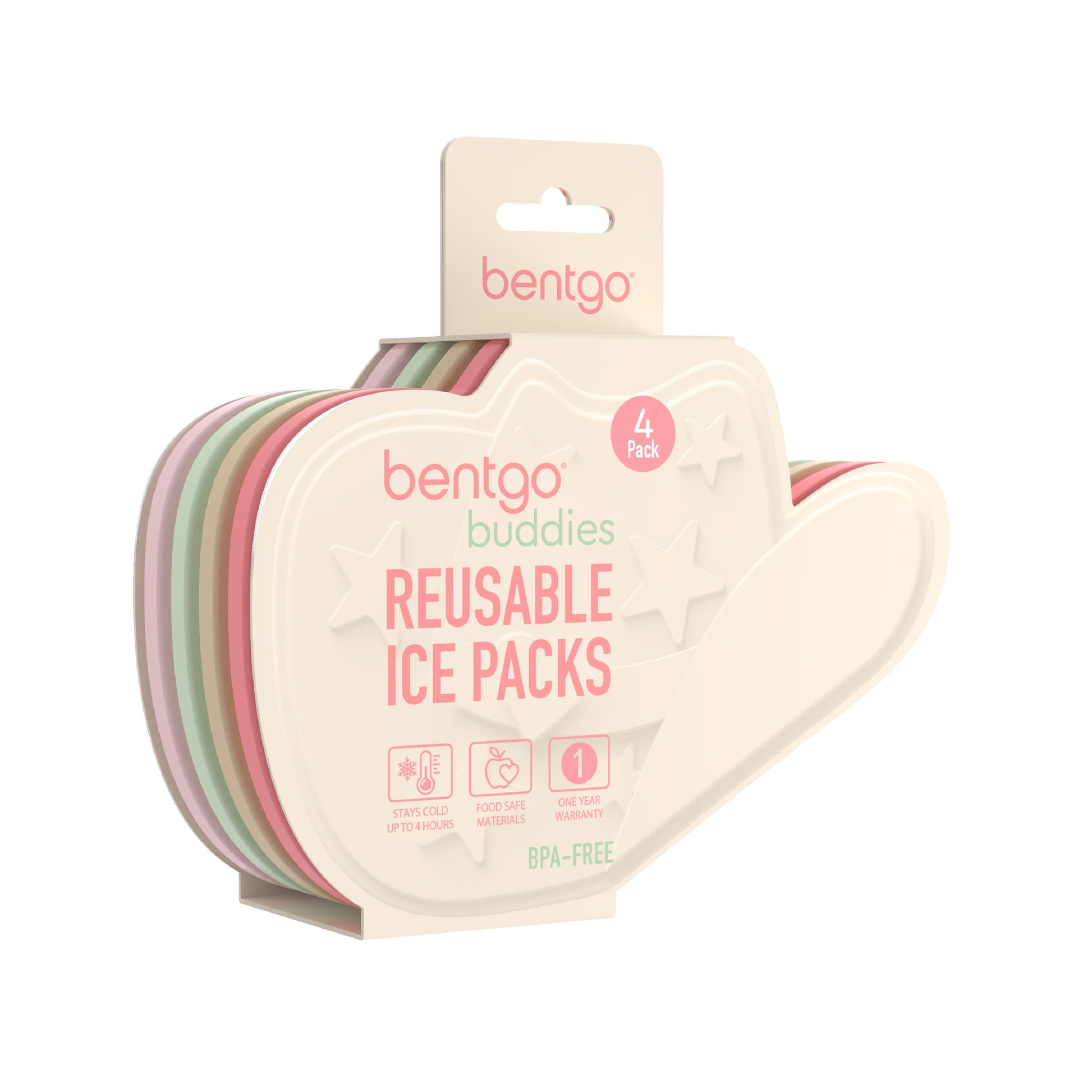 Bentgo Buddies Reusable Ice Packs (4-Pack) - Cowgirl Dreams | Packaging