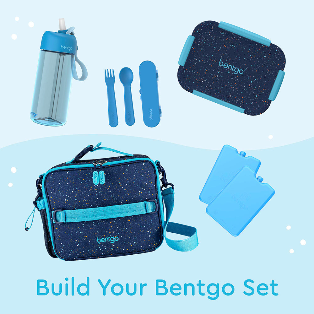 Bentgo® Kids Snap & Go Leak-Proof Lunch Box - Abyss Blue Speckle Confetti | Build Your Bentgo Set