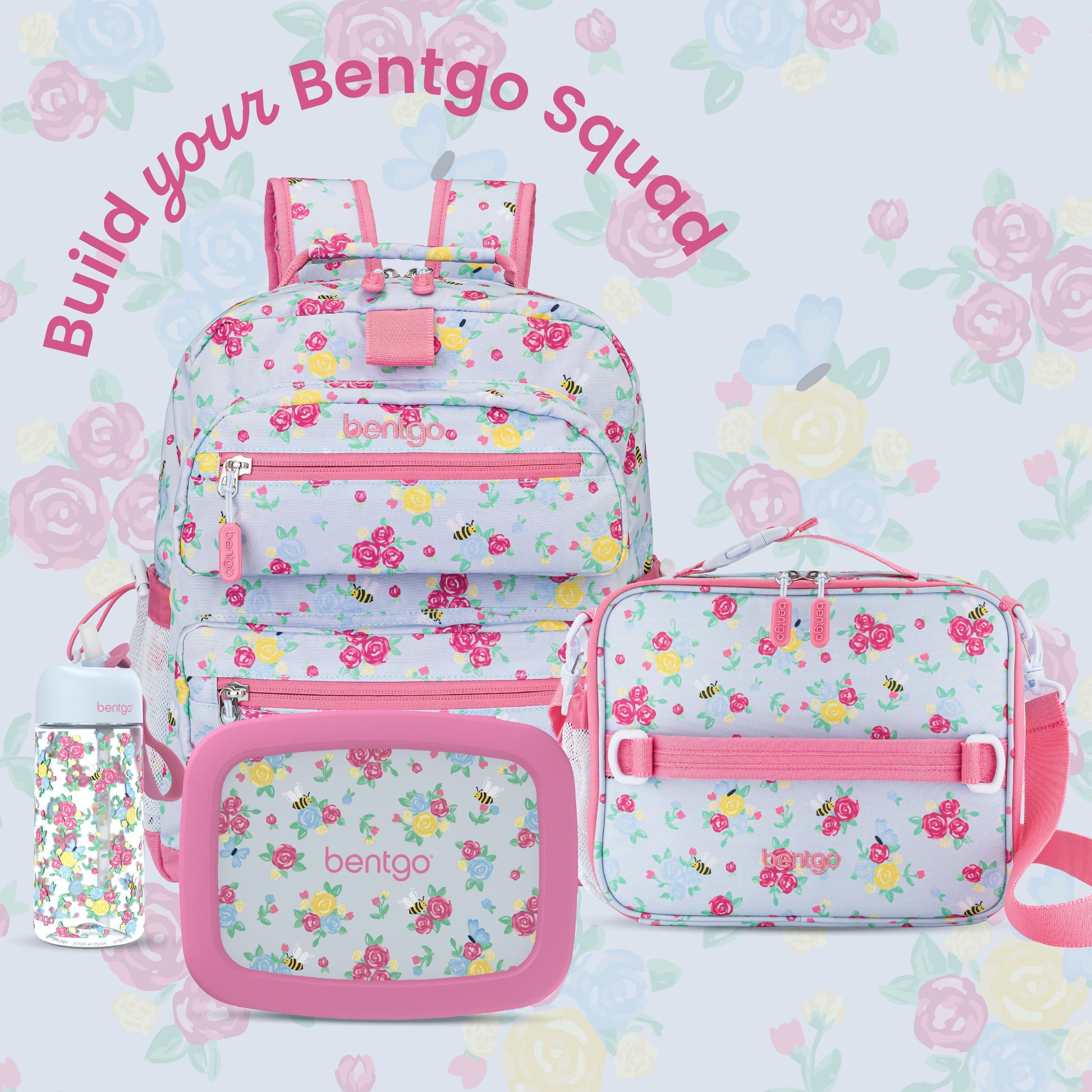 Bentgo Kids Prints Lunch Box - Blooming Floral | Build Your Bentgo Squad