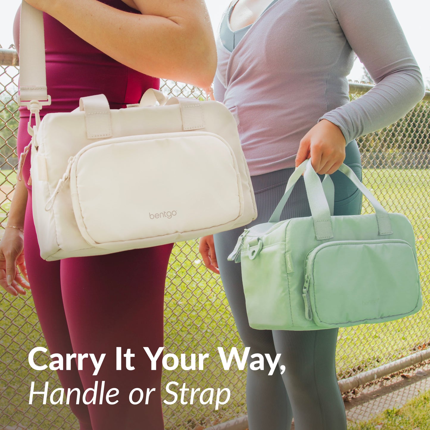Bentgo® Insulated Lunch Bag - Bone | Carry It Your Way, Handle Or Strap