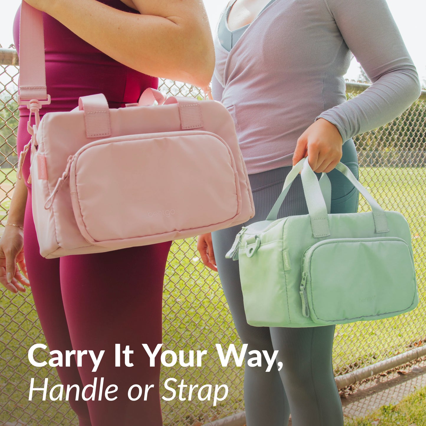 Bentgo® Insulated Lunch Bag - Soft Blush | Carry It Your Way, Handle Or Strap