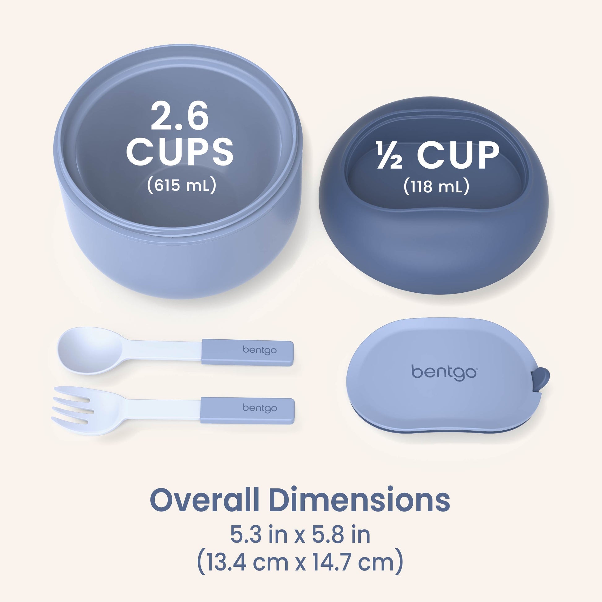 Bentgo® Bowl - Slate | Dimensions & What’s In The Box