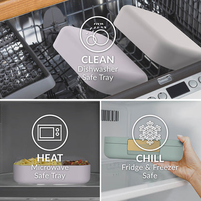 Bentgo® Modern Lunch Box - White | Dishwasher, Microwave, Fridge & Freezer Safe