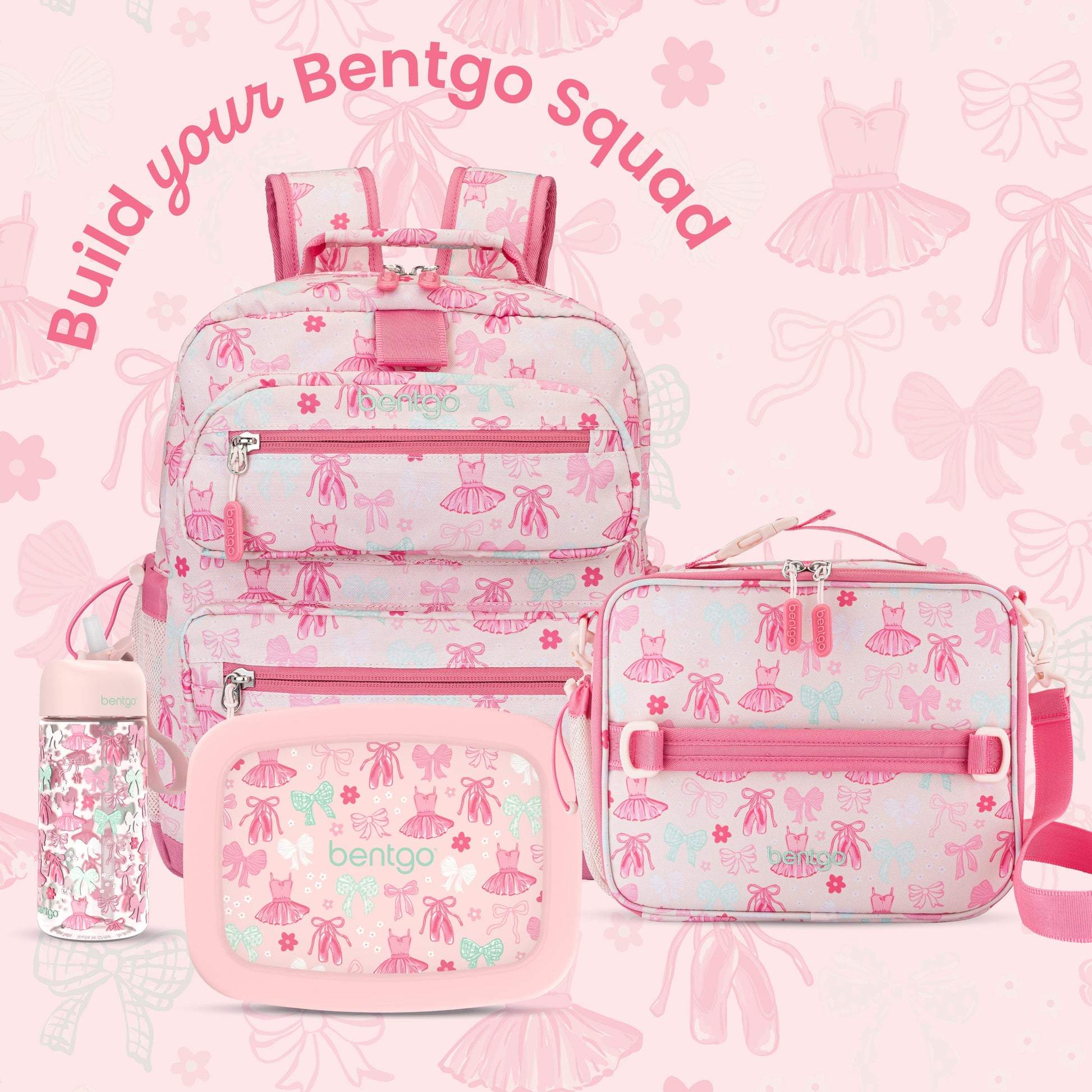 Bentgo Kids Prints Lunch Bag - Ballet and Bows | Build Your Bentgo Squad