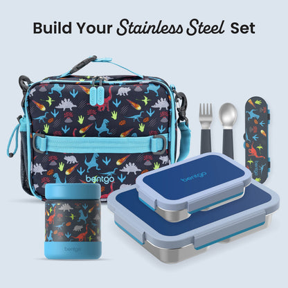 Bentgo Stainless Steel Snack Box - Navy Sky | Build Your Stainless Steel Set
